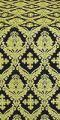 Muse silk (rayon brocade) (black/gold)