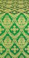 Muse silk (rayon brocade) (green/gold)