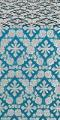 Theodosia metallic brocade (blue/silver)