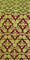 Theodosia silk (rayon brocade) (claret/gold)