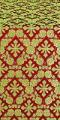 Theodosia silk (rayon brocade) (red/gold)