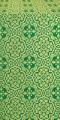 Blagovest silk (rayon brocade) (green/gold)
