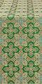 Polotsk Posad silk (rayon brocade) (green/gold)