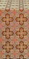 Polotsk Posad silk (rayon brocade) (red/gold)
