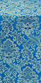 Eden metallic brocade (blue/silver)