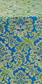 Eden silk (rayon brocade) (blue/gold)