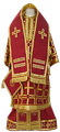 Bishop vestments - 11458 (red-gold)