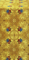 Devteron Greek metallic brocade (yellow/gold with claret)