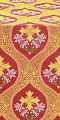 Mangana Cross Greek metallic brocade (red/gold)