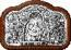 Icon for car: Protection of the Most Holy Theotokos (silver-gilding)