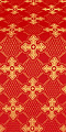 Podolsk silk (rayon brocade) (red/gold) 1.7 m