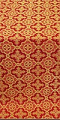 Old-Greek silk (rayon brocade) (red/gold) 1.0 m 