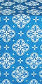 Kostroma silk (rayon brocade) (blue/silver) 1.3 m