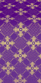 Podolsk silk (rayon brocade) (violet/gold) 1.9 m