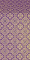Pavlov Pokrov silk (rayon brocade) (violet/gold) 1.2 m