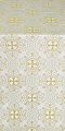 Alania silk (rayon brocade) (white/gold) 1.2 m