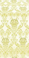Rose metallic brocade (white/gold) 1.2 m