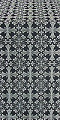 Cornflower metallic brocade (black/silver) 1.1 m