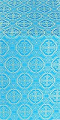 Paschal Egg metallic brocade (blue/gold) 1.6 m