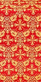 Koursk metallic brocade (red/gold) 1.3 m