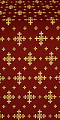 Belozersk metallic brocade (claret/gold) 1.3 m