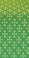 Petrograd metallic brocade (green/gold) 1.0 m