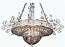 One-layer church chandelier (horos) - Vyazma (16 lights)