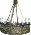 One-layer church chandelier (horos) - Onego (20 lights)