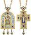 Jewelry Bishop panagia-cross set - A2185