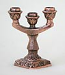 Table candle stands Three-candle stand