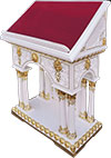 Bethel carved lectern (white)