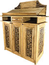 Kliros carved lectern - S9