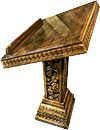 Double carved church lectern - U5