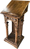 Carved church lectern - U14