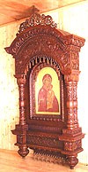 Church kiots: Pokrov carved icon case (kiot) - 3