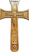 Wall carved cross - P11