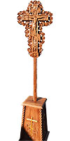 Processional altar cross with support - S4