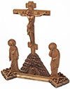Table carved Golgotha crucifixion - U1G