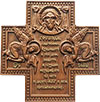 Wall carved cross with prayer