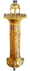Floor candle-stand no.35 (gold) (for 56 candles)