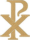Chi Rho #1 embroidered applique