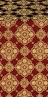 Pochaev Posad silk (rayon brocade) (claret/gold)