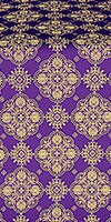 Pochaev Posad silk (rayon brocade) (violet/gold)