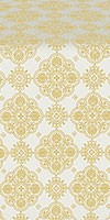 Pochaev Posad silk (rayon brocade) (white/gold)