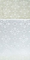 Pochaev Posad silk (rayon brocade) (white/silver)