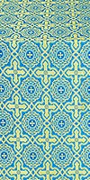 Zlatoust silk (rayon brocade) (blue/gold)