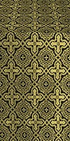 Zlatoust silk (rayon brocade) (black/gold)