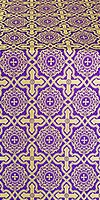Zlatoust silk (rayon brocade) (violet/gold)