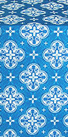 Kostroma metallic brocade (blue/silver)