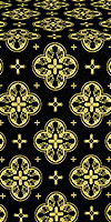 Kostroma metallic brocade (black/gold)